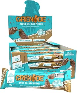 Grenade Chocolate Chip Salted Caramel Protein Bar, 12 x 60 g