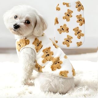 Dog Sweater Flannel Pet Clothes Small Medium Large Dog Cat Pets All Breeds with Rash Ring Soft Warm Sweater for Cats Puppy Winter Coat Apparel Accessories