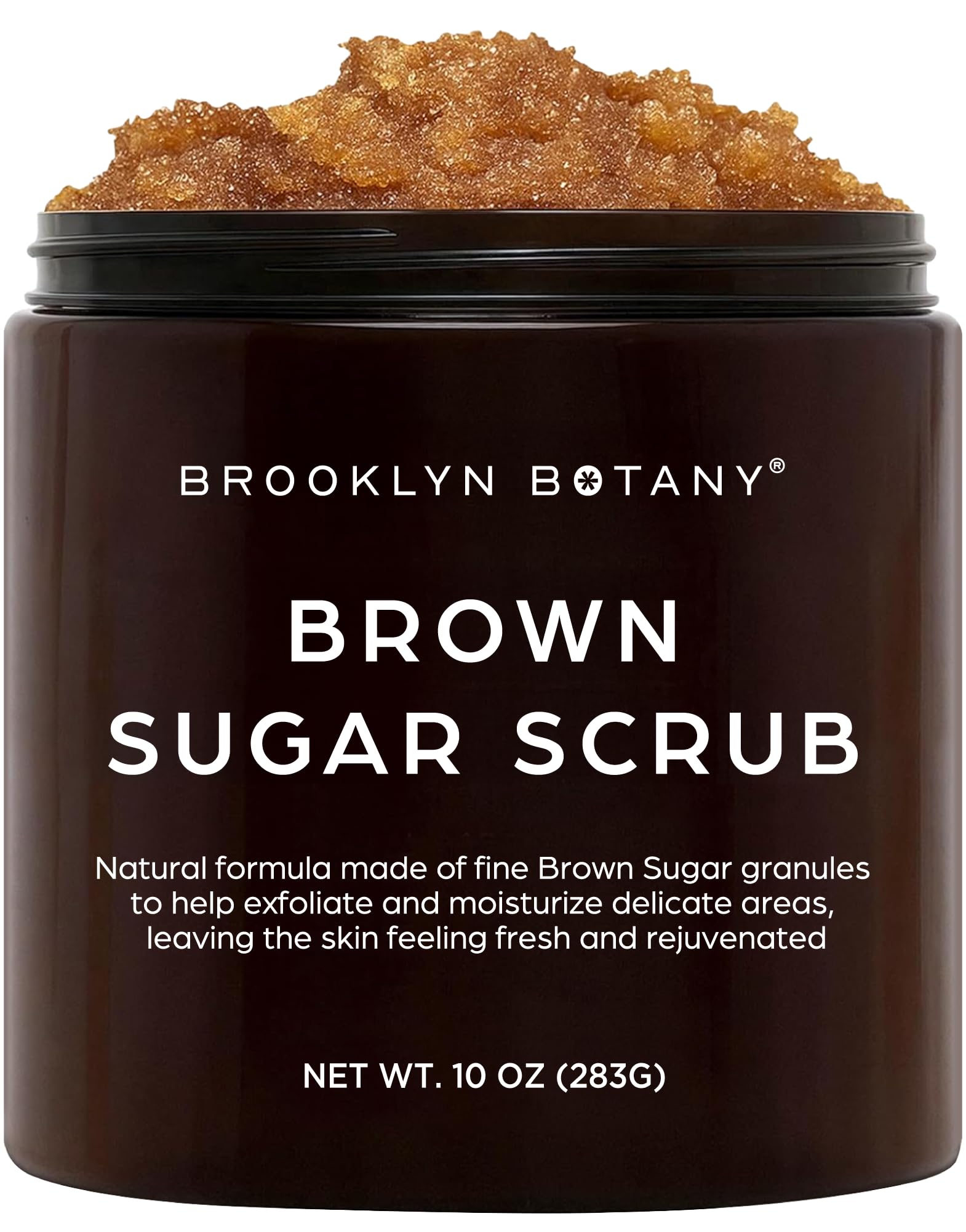 Brooklyn Botany Brown Sugar Body Scrub - 10 oz | Moisturizing & Exfoliating Face