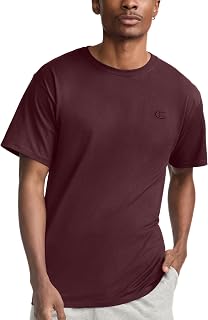 Champion Men's Classic Short Sleeve T-Shirt, Standard Fit, Midweight 100% Cotton, Available in Regular and Big & Tall
