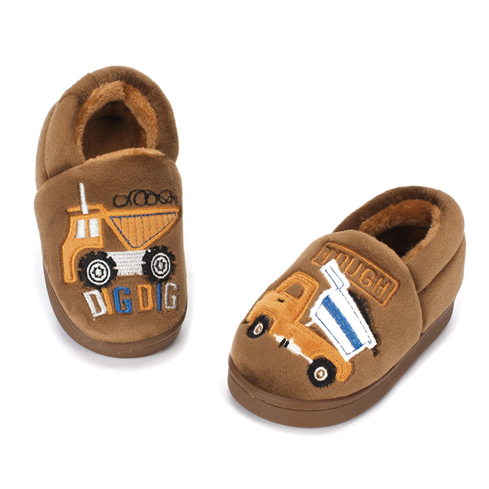 LACOFIA Children's Winter Slippers Plush Slippers for Children