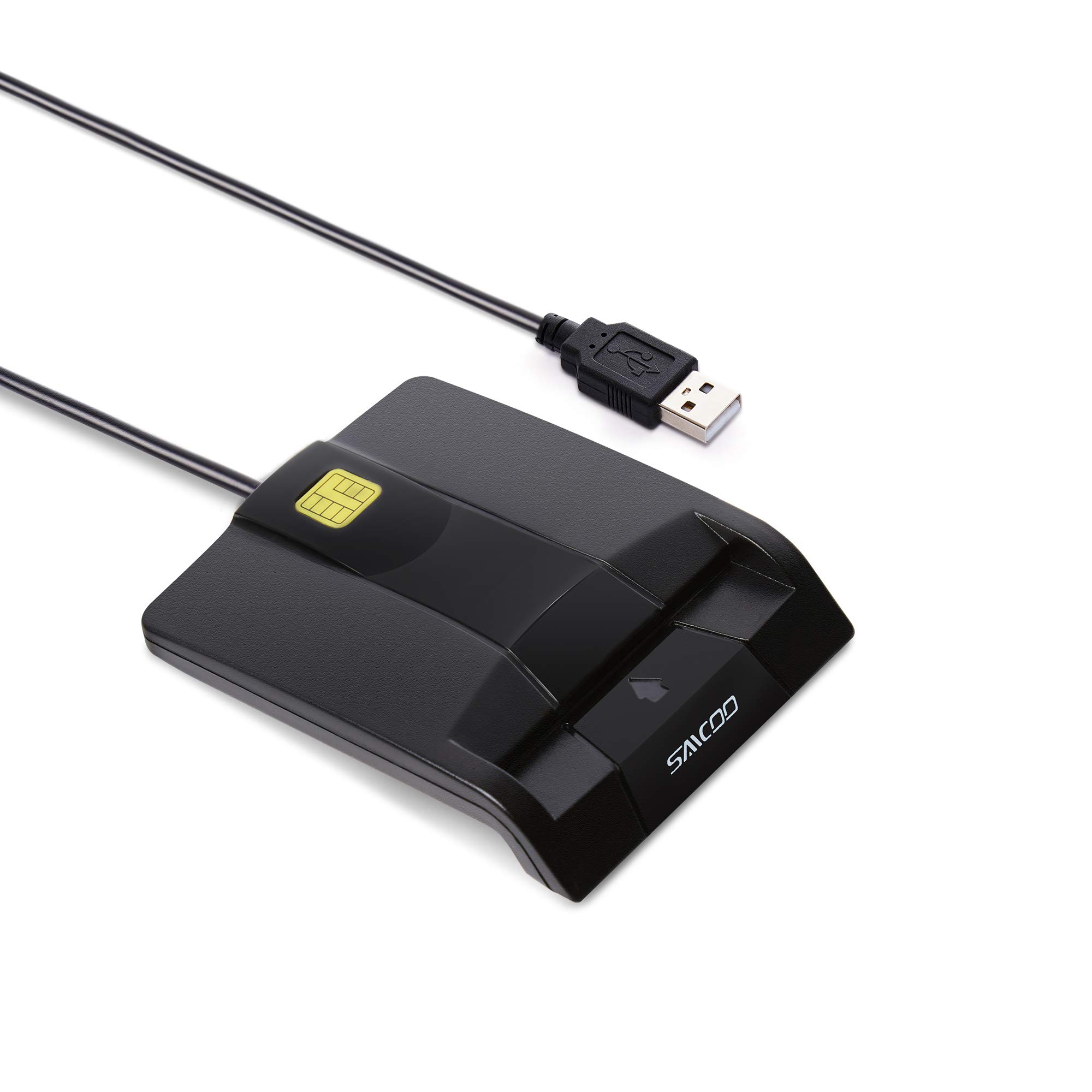 Saicoo DOD Military USB Common Access CAC Smart Card Reader, Compatible with Mac