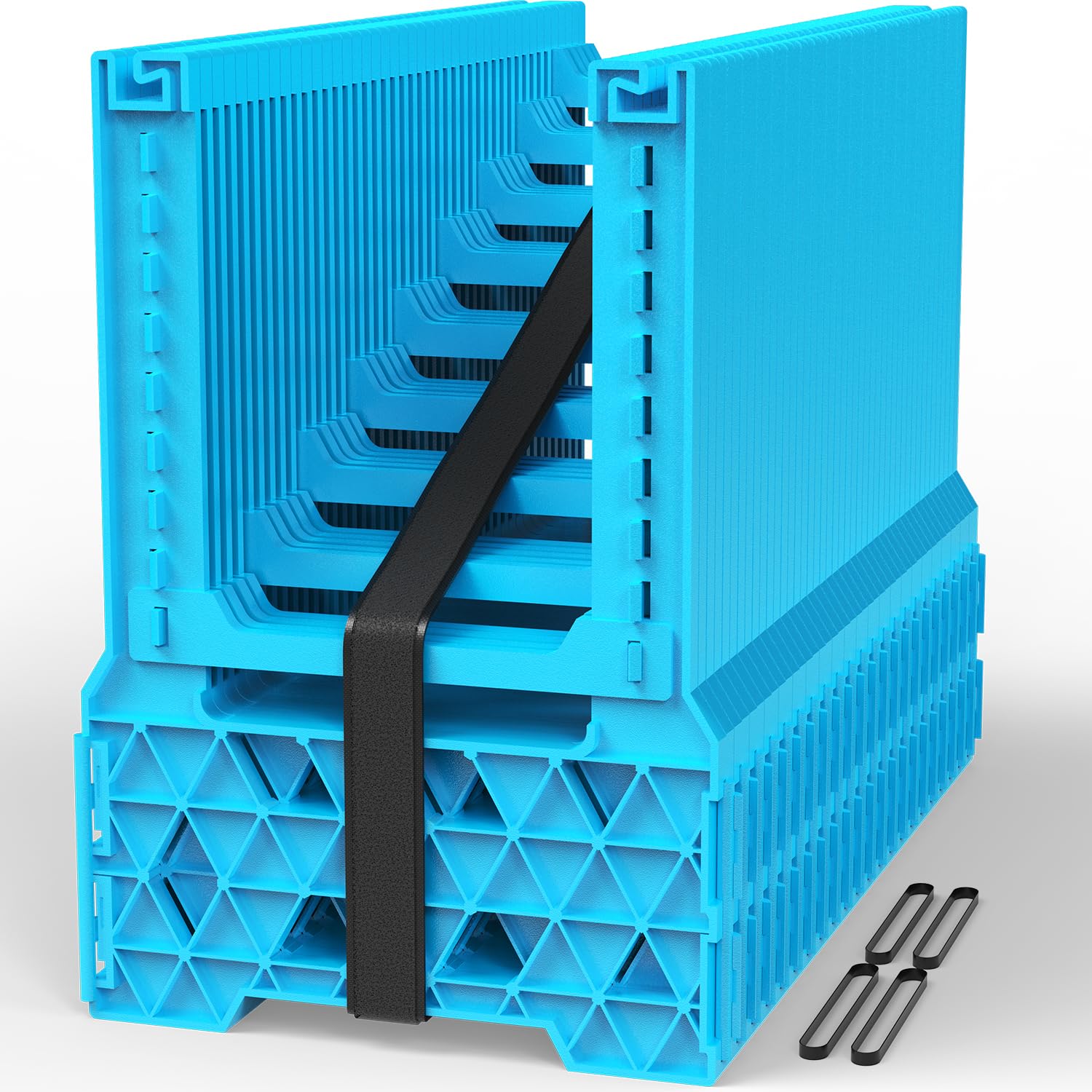 PAULINN 20FT RV Camper Sewer Hose Support, Ocean Blue Height Adjustable Sewer Ho