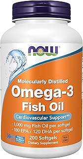 NOW Supplements, Omega-3 180 EPA / 120 DHA, 200 Softgels