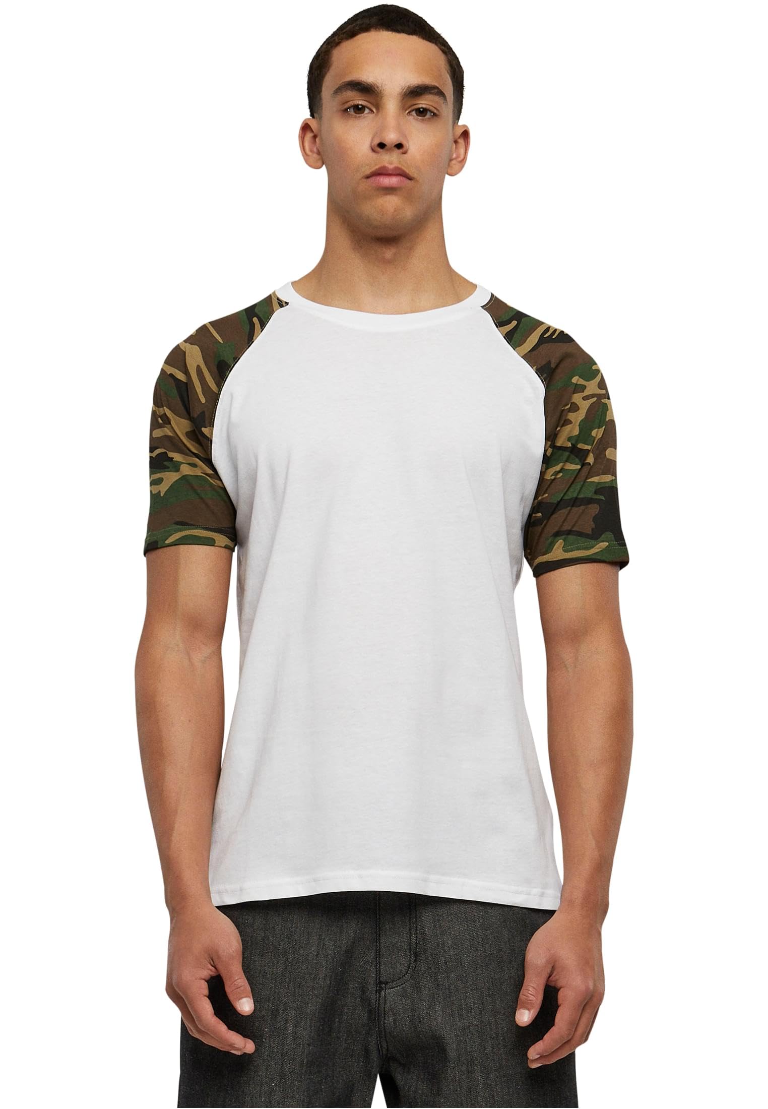 Urban Classics Men's Baseball T-Shirt, Contrast Shortsleeves T-Shirt, Sports Shi