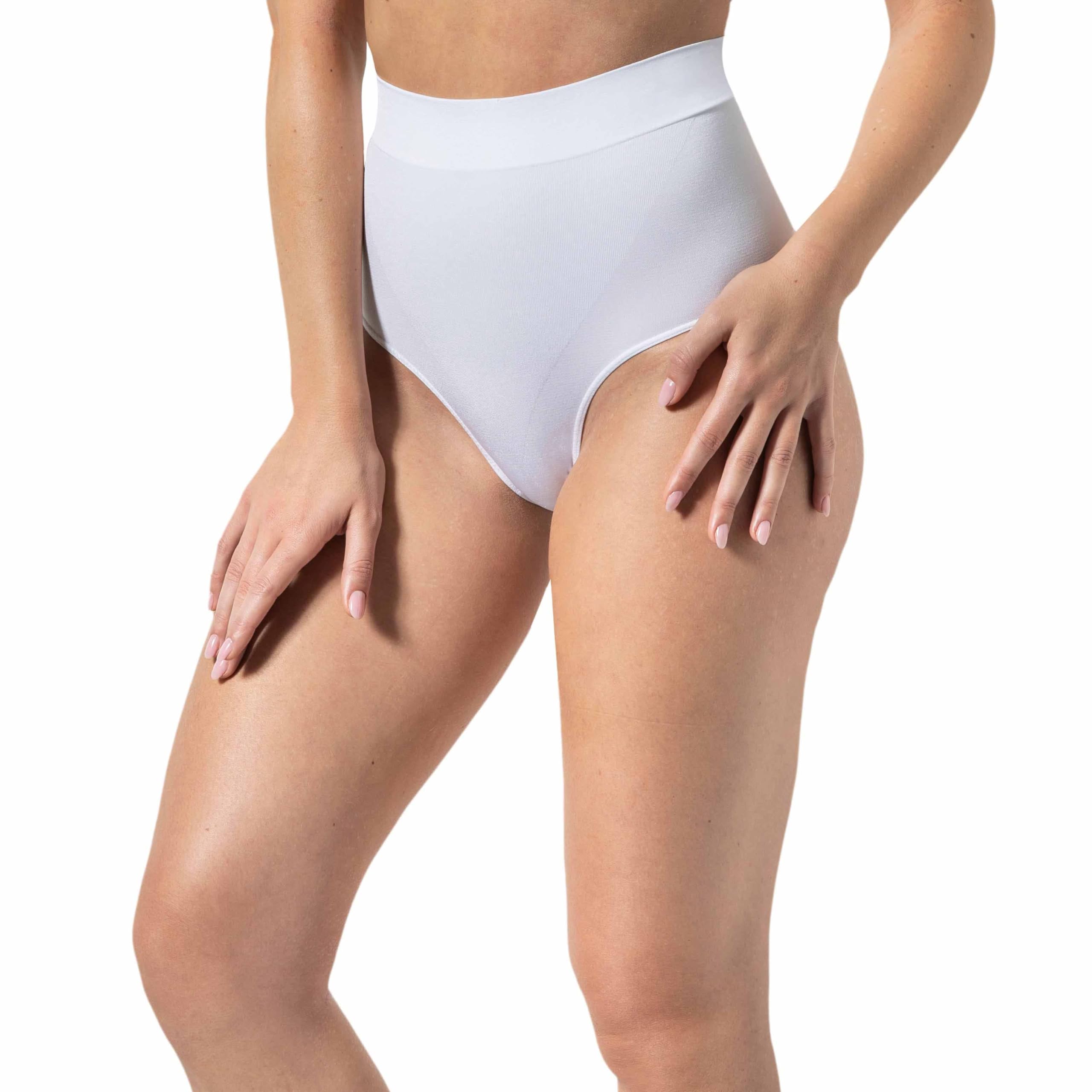Risalti Women's Flat Belly Shaping Briefs – Compression Underpants, High Waist S