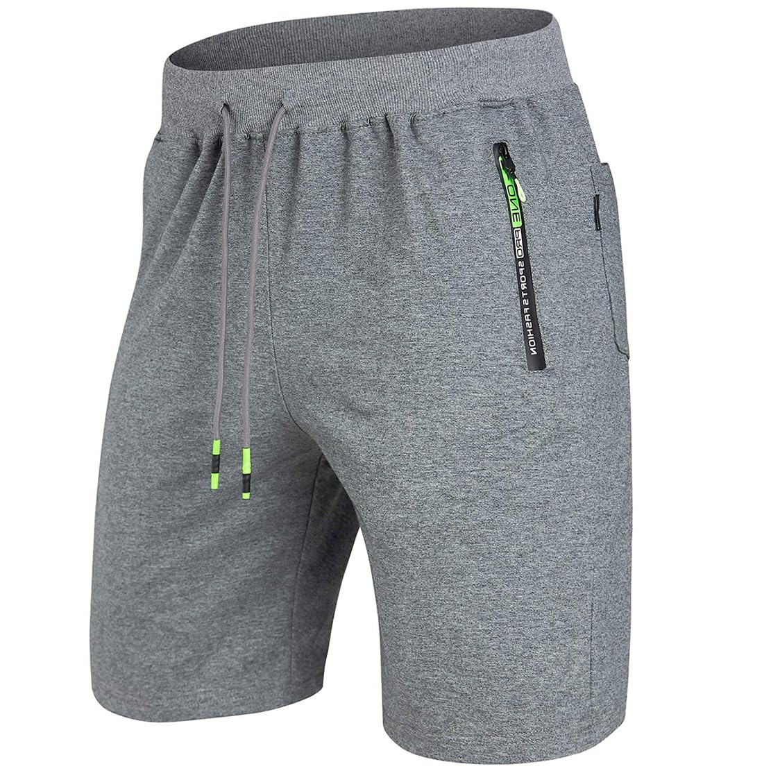 ZOXOZ Shorts for Men Sport with Zipper Cotton Shorts