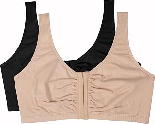 Fruit of the Loom Women's Multi-Pack Front Close Sports Bra
