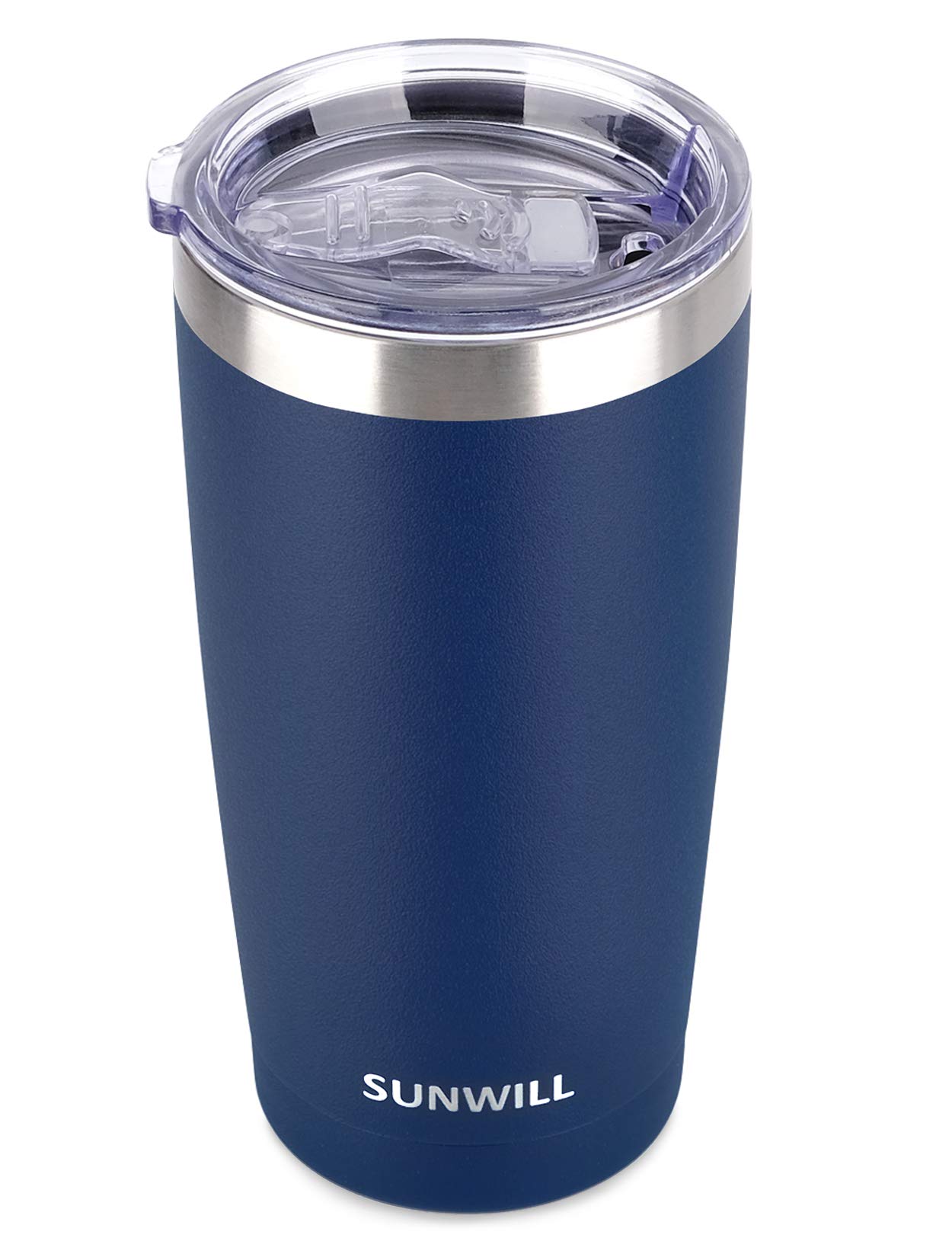 SUNWILL Travel Coffee Tumbler 20 oz, Insulated Mug with Lid, Stainless Steel Cup