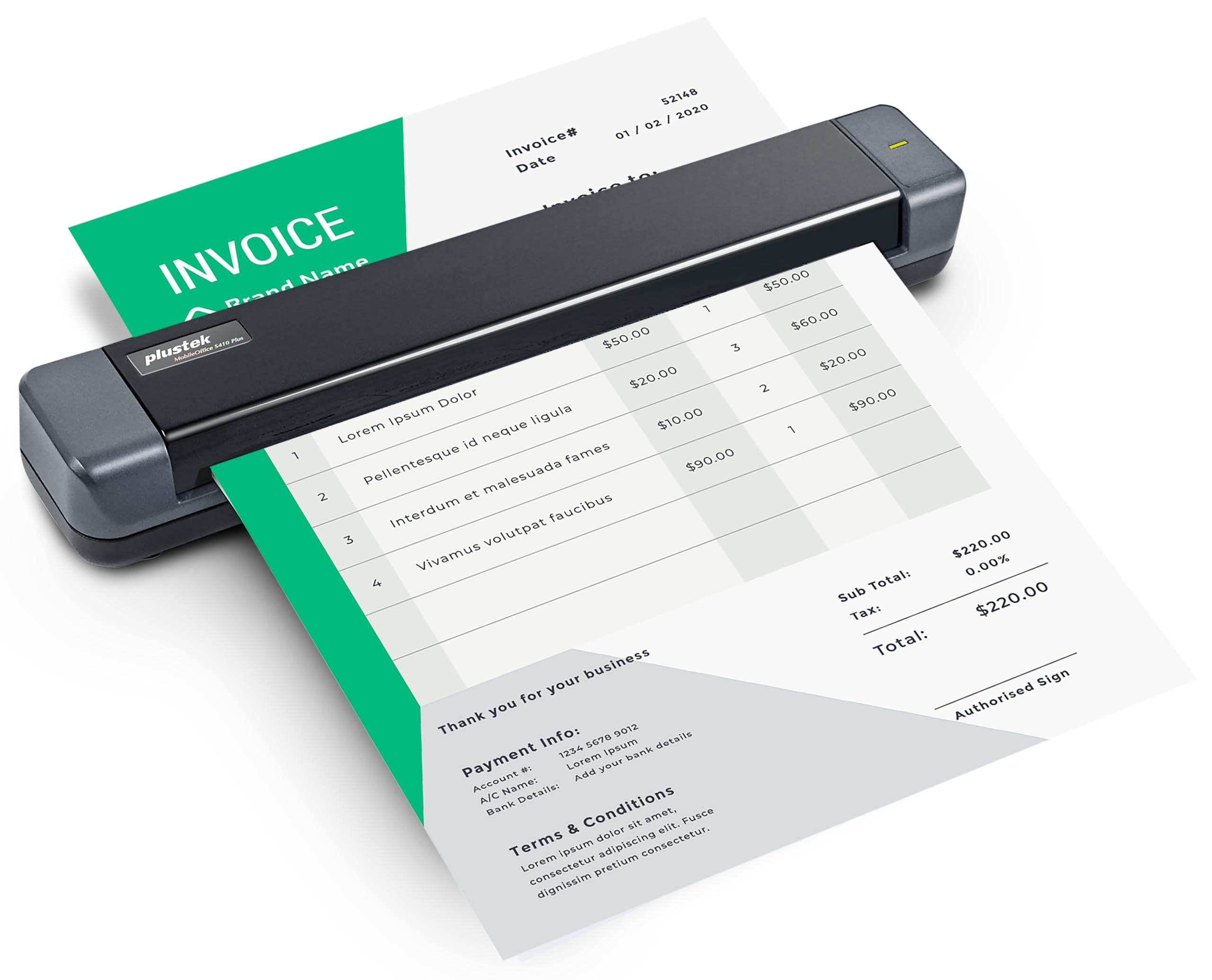 Plustek Mobile Scanner S410 Plus - Compact Portable Document Sheet-Fed | Support
