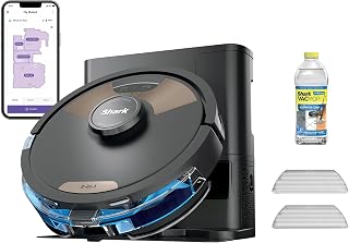 Shark Matrix Plus 2-in-1 Robot Vacuum & Sonic Mop, Home Mapping, HEPA Bagless Self Empty Base with 30-Day Capacity, CleanEdge, for Pet Hair, WiFi, UR2650WS (Renewed)