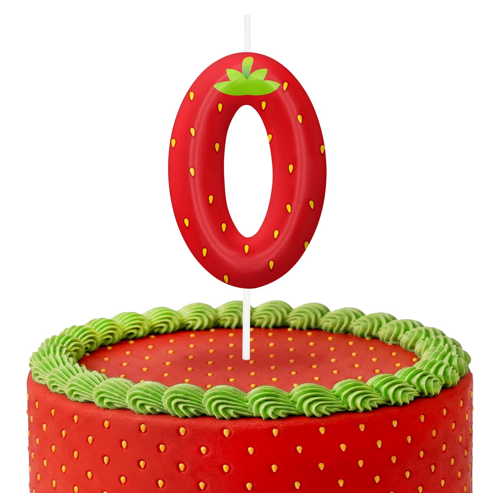 Strawberry Birthday Candles, Fruit Birthday Cake Candles for Girls Boys, Strawbe