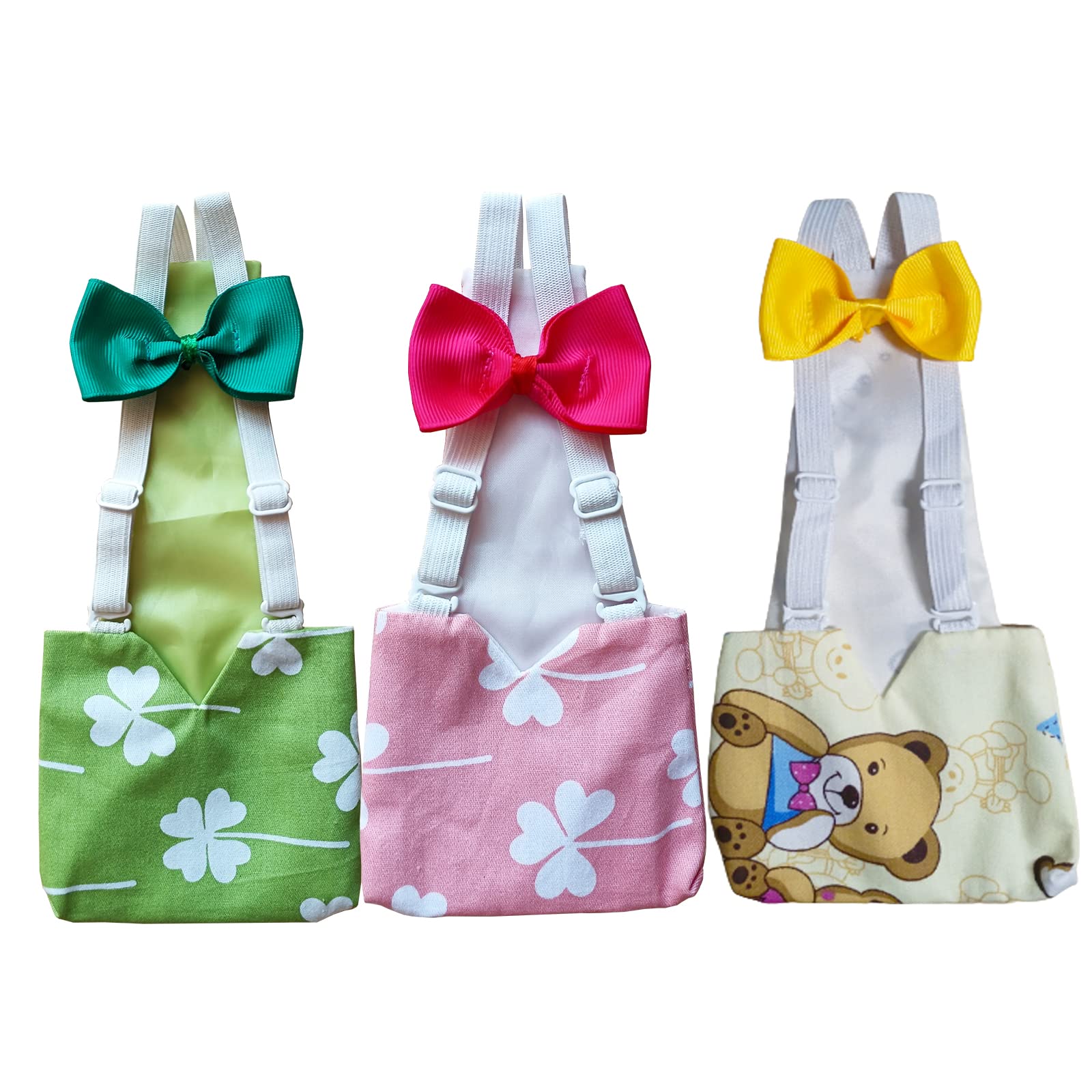PIEITI 3 Pcs Small Chicken Diapers (S), Duck Diapers for Real Ducks Hens, Waterp