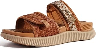 KuaiLu Womens Fashion Orthotic Slides Ladies Athletic Thick Cushion Recovery Sandals Adjustable Strap Slip On Walking Sandles With Comfortable Plantar Fasciitis Arch Support