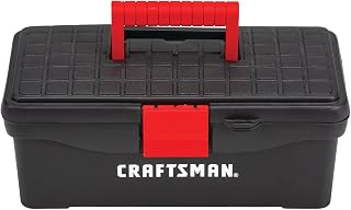 CRAFTSMAN Tool Box, Lockable, 13 in., Red/Black (CMST13004)