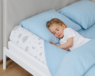 ComfyBumpy Bed Bumper for Toddlers 52" x 5" – Foam Rail Guard with Non-Slip Stability | Safer &amp; More Secure Convex Design | Fits Twin, Full, Queen &amp; King Mattresses