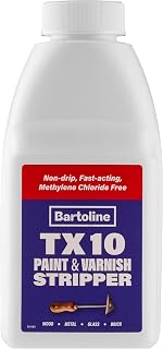 Bartoline TX10 Paint and Varnish Stripper 500ml | Extra Strong, Non-Caustic Paint Remover for Wood, Metal & More