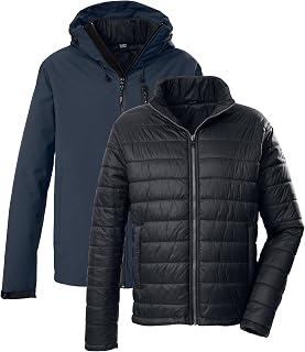 killtec Kow 95 Mn Jckt Chaqueta de exterior/3 en 1 chaqueta funcional con capucha y chaqueta acolchada con cremallera Hombre (Pack de 1)