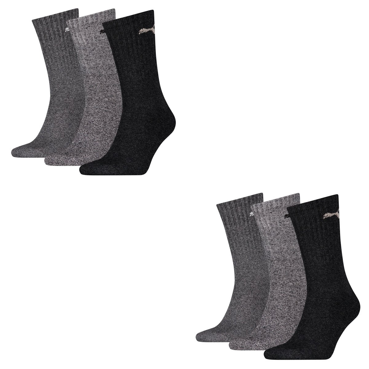 PUMA Unisex Quarter Plain 3p Men's Sports Socks (Pack of 3)