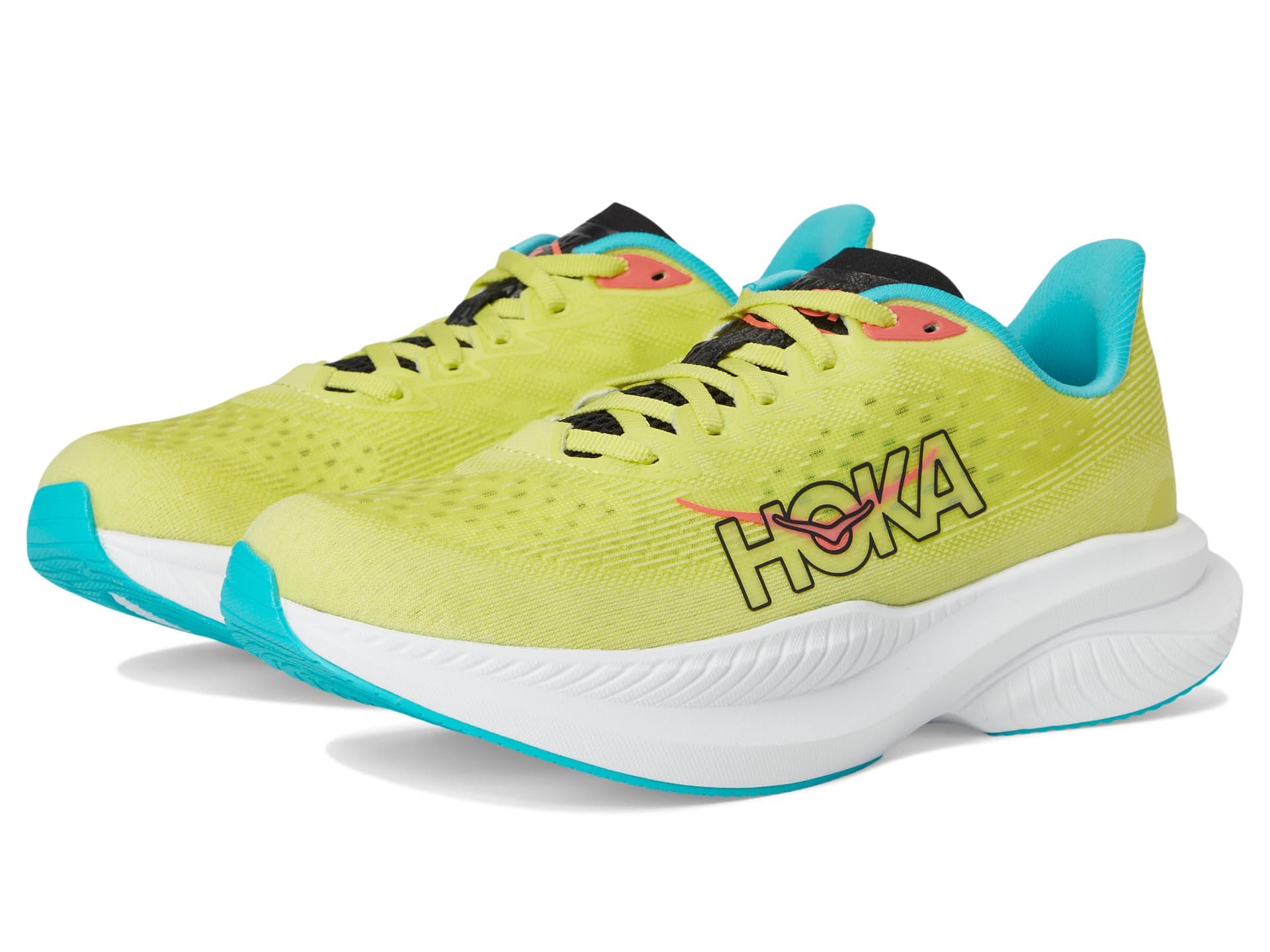 HOKA 1147810-BWHT Running Shoes, Jogging Shoes, Mach 6 [Parallel Import]