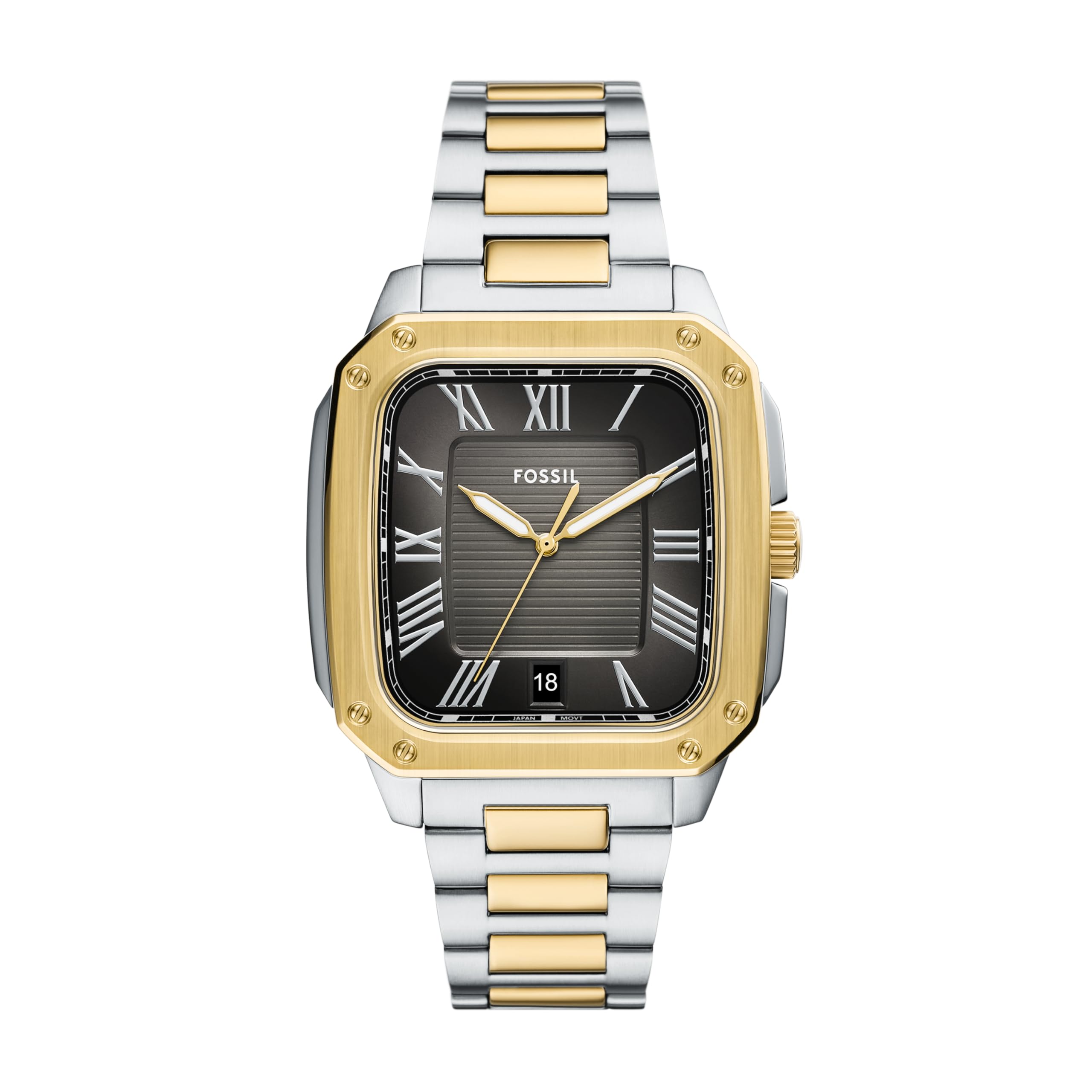Fossil Men's Crosby Three-Hand Date Stainless Steel Watch, FS6121