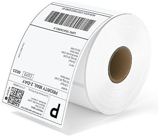 MUNBYN 4x6 Direct Thermal Roll Shipping Labels 500 Pics for Address Mailing Postage USPS FedEx Canada Post Shipping Labels, Commercial Grade 500 Labels/1 Rolls