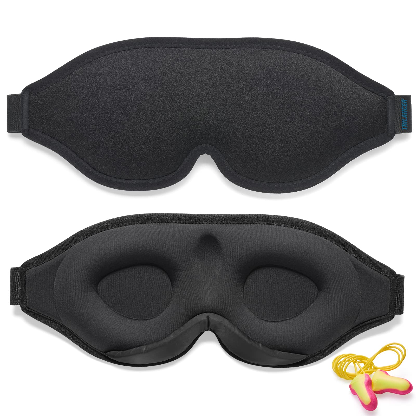 2026 Innovative Night Mask for Men and Women, Sleep Mask (Black) | Light Block D