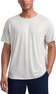 CRZ YOGA for Men Lightweight Athletic Tee Shirts Moisture Wicking Running Workout Short Sleeve Gym