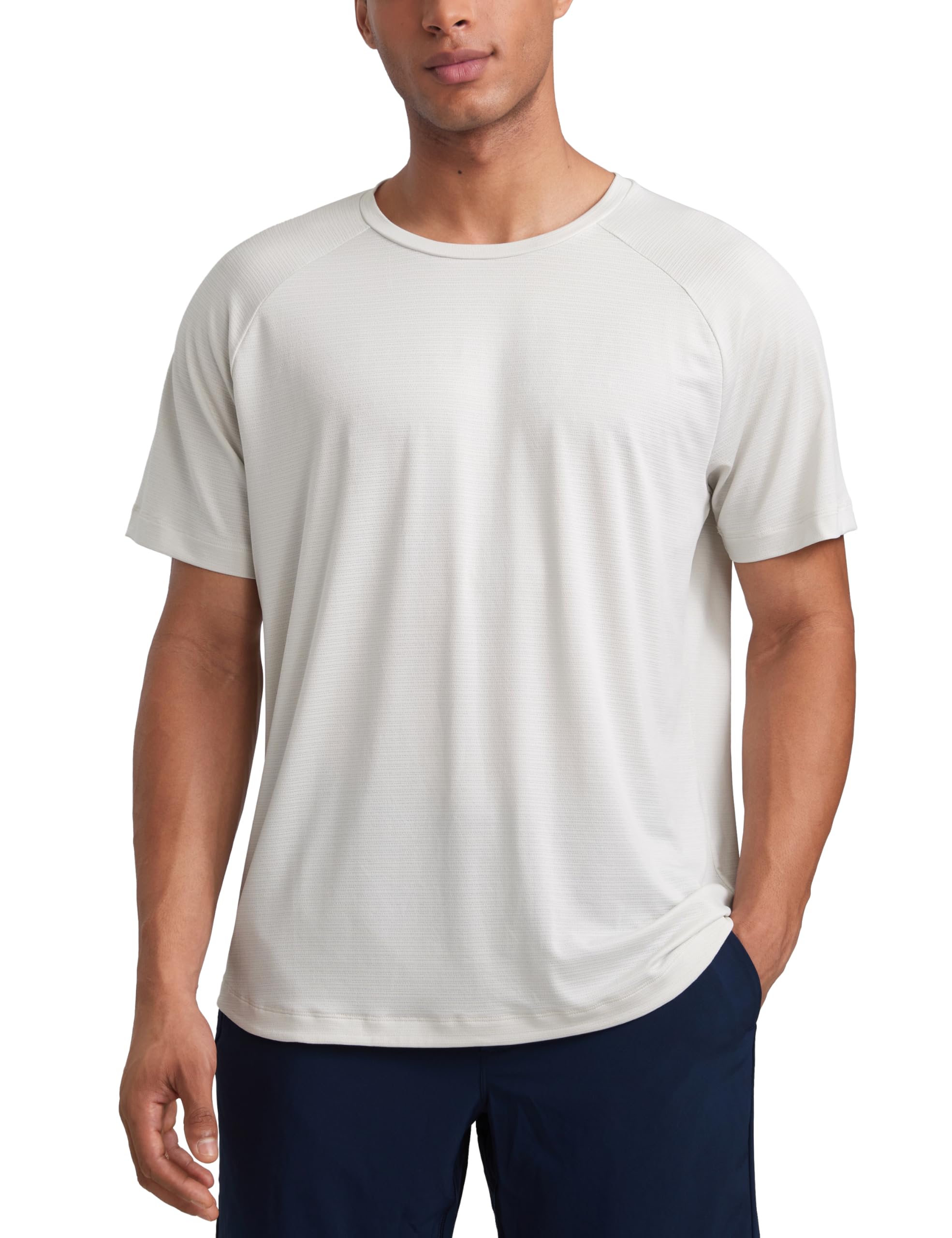 CRZ YOGA for Men Lightweight Athletic Tee Shirts Moisture Wicking Running Workou