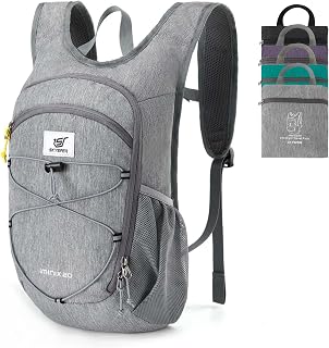 SKYSPER 15L/20L Foldable Hiking Backpack Lightweight Packable Travel Daypack with Chest Strap Small Folding Pack for Walking