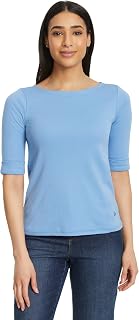 Gloria Vanderbilt Alanis Boat Neck Knit Tee Shirt with Elbow Sleeves Standard Alanis Boat Neck Knit Tee Shirt with Elbow Sleeves Standard Women's