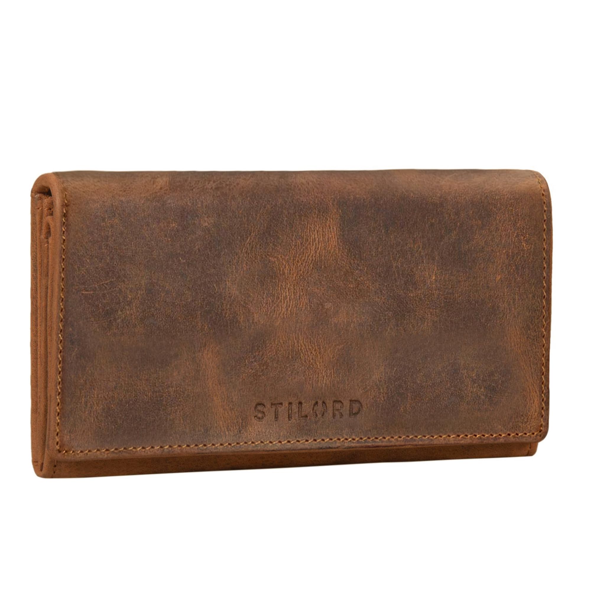 Stilord 'Marquesa' women's leather purse, RFID protection, NFC purse, vintage la