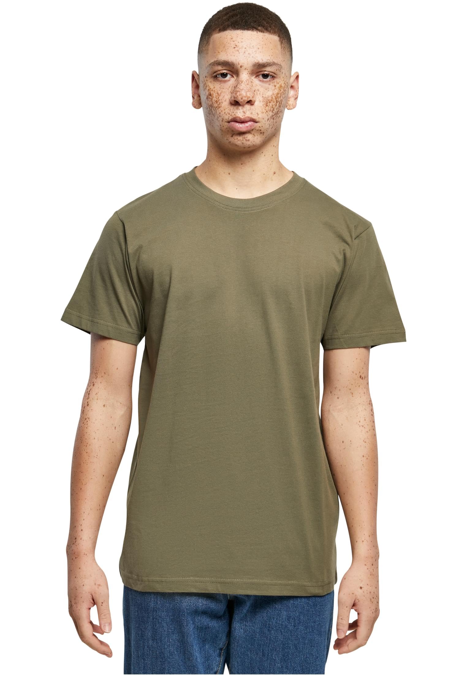 Build Your Brand Men T-Shirt Round Neck 1/3/5 Pack
