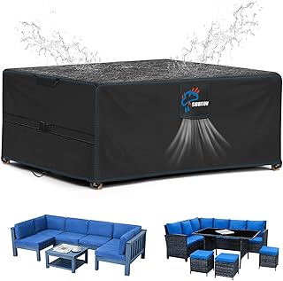 SIRUITON 520D Garden Furniture Covers Waterproof,170x94x70cm