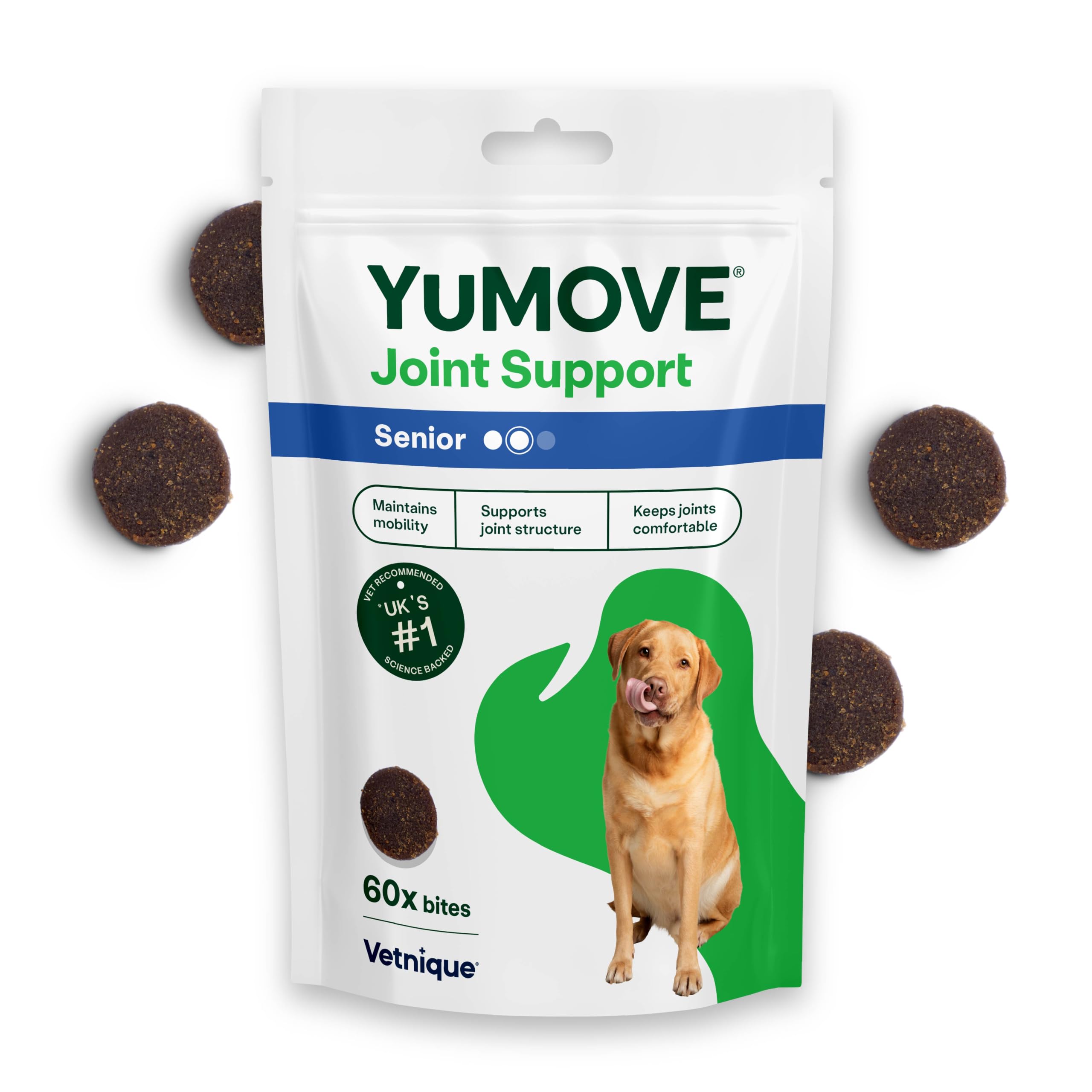 YuMOVE Senior Dog Joint Supplement, Daily Bites for Joint Care, Essential Dog Hi