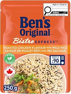 BEN'S ORIGINAL BISTRO EXPRESS Long Grain & Wild Rice Roasted Chicken Flavour, Side Dish, 250g Pouch