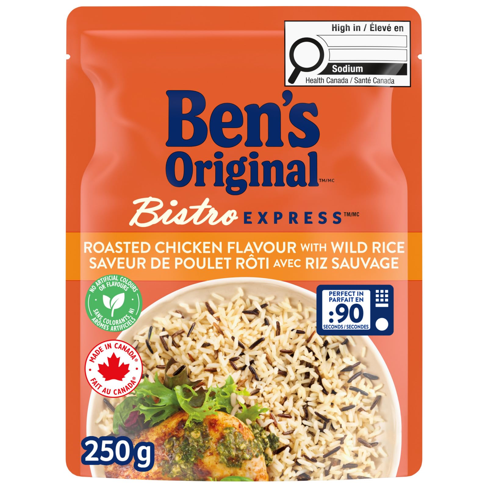 BEN'S ORIGINAL BISTRO EXPRESS Long Grain & Wild Rice Roasted Chicken Flavour, Si