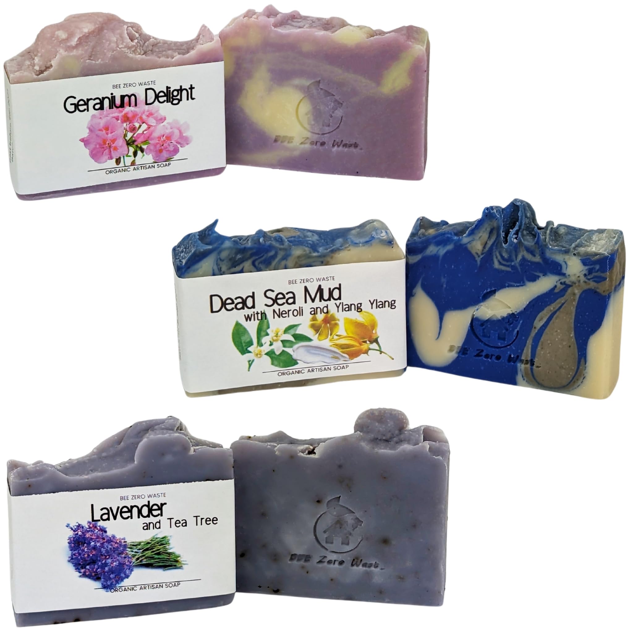 Handmade Natural Soap Bar Set | UK Artisan Cold Processed Vegan Soaps | Organic,