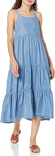 Amazon Brand - Women's Brit Tiered Ankle Maxi Tent Dress by The Drop