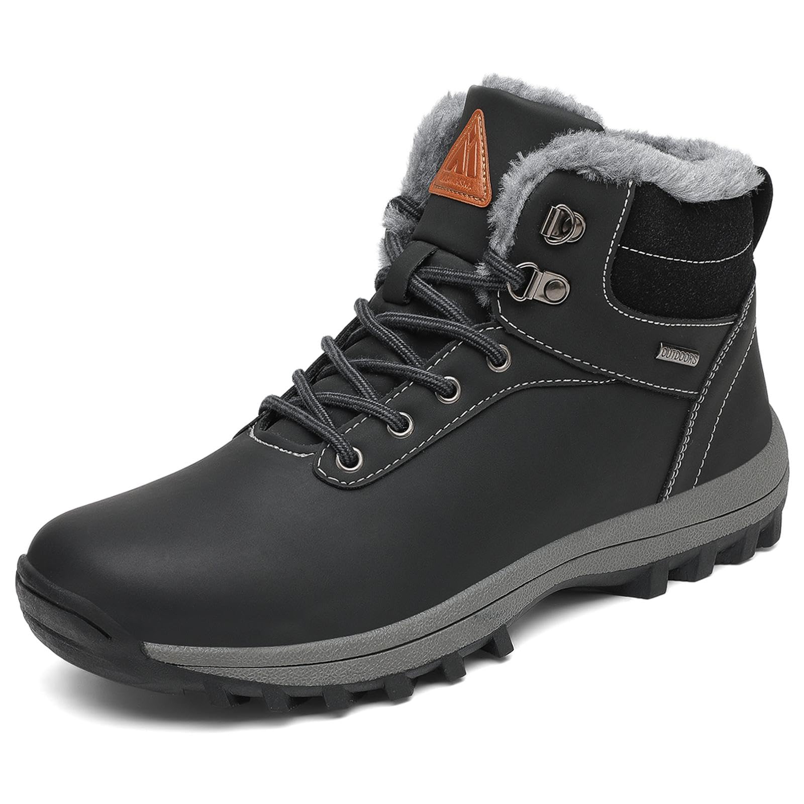 Mishansha Mens Winter Boots Womens Warm Non-Slip Snow Boots Waterproof Outdoor H