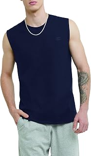 Champion Men's Classic Muscle T-Shirt, Sleeveless, Standard Fit, Script & C Logo, Available in Regular And Big & Tall Shirt