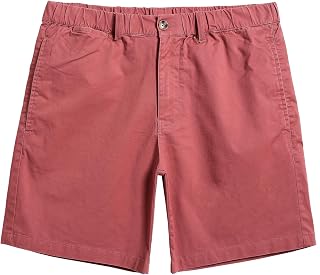 maamgic Men's Classic Fit 7" Cotton Casual Khaki Shorts with Multi-Pocket