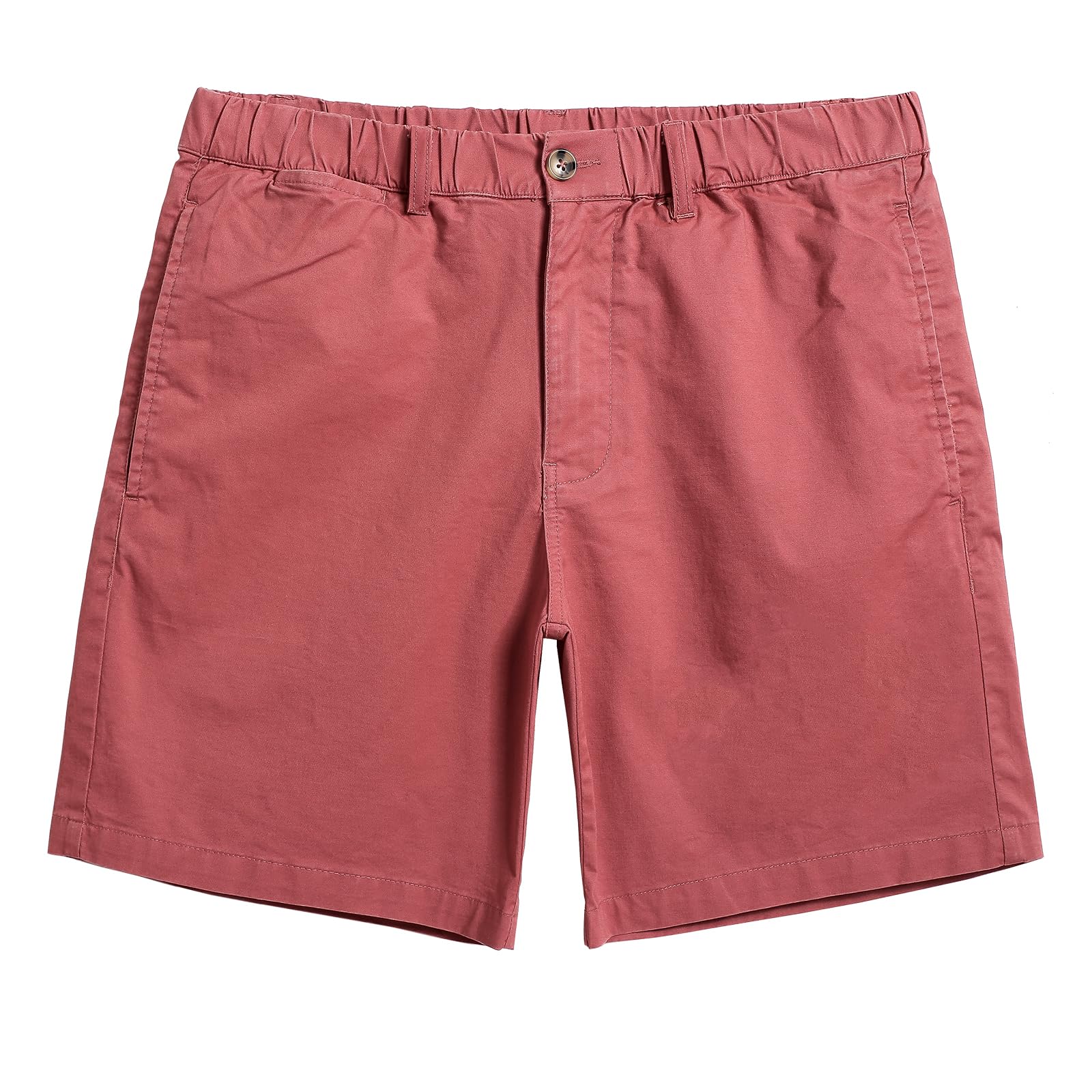 maamgic Men's Classic Fit 7" Cotton Casual Khaki Shorts with Multi-Pocket