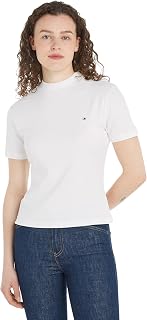 Tommy Hilfiger Women's Short-Sleeved Slim Cody Round Neck T-Shirt