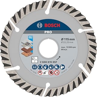 Bosch 1x PRO Multi Material Diamond Cutting Disc, Bore 22.23 mm
