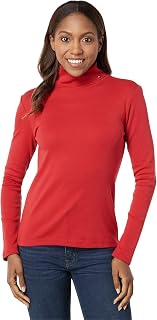 Tommy Hilfiger Cotton Lightweight Turtleneck Sweater Maglione Donna (Pacco da 1)