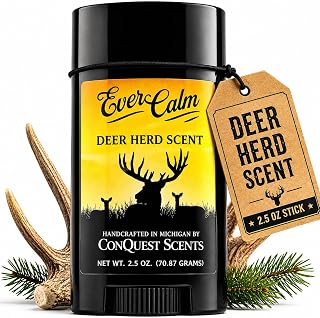 Conquest Scents EverCalm Deer Herd Scent, Deer Attractant Original Formula | Calming Scent from Deer Bedding Areas, for Pre-Rut, Rut and Post-Rut, Versatile Hunting Scents