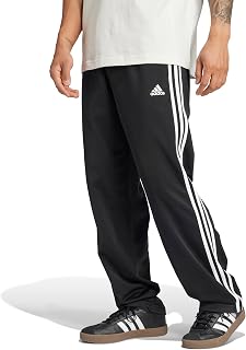 adidas Men's Essentials Warm-up Open Hem 3-stripes Tracksuit Bottoms