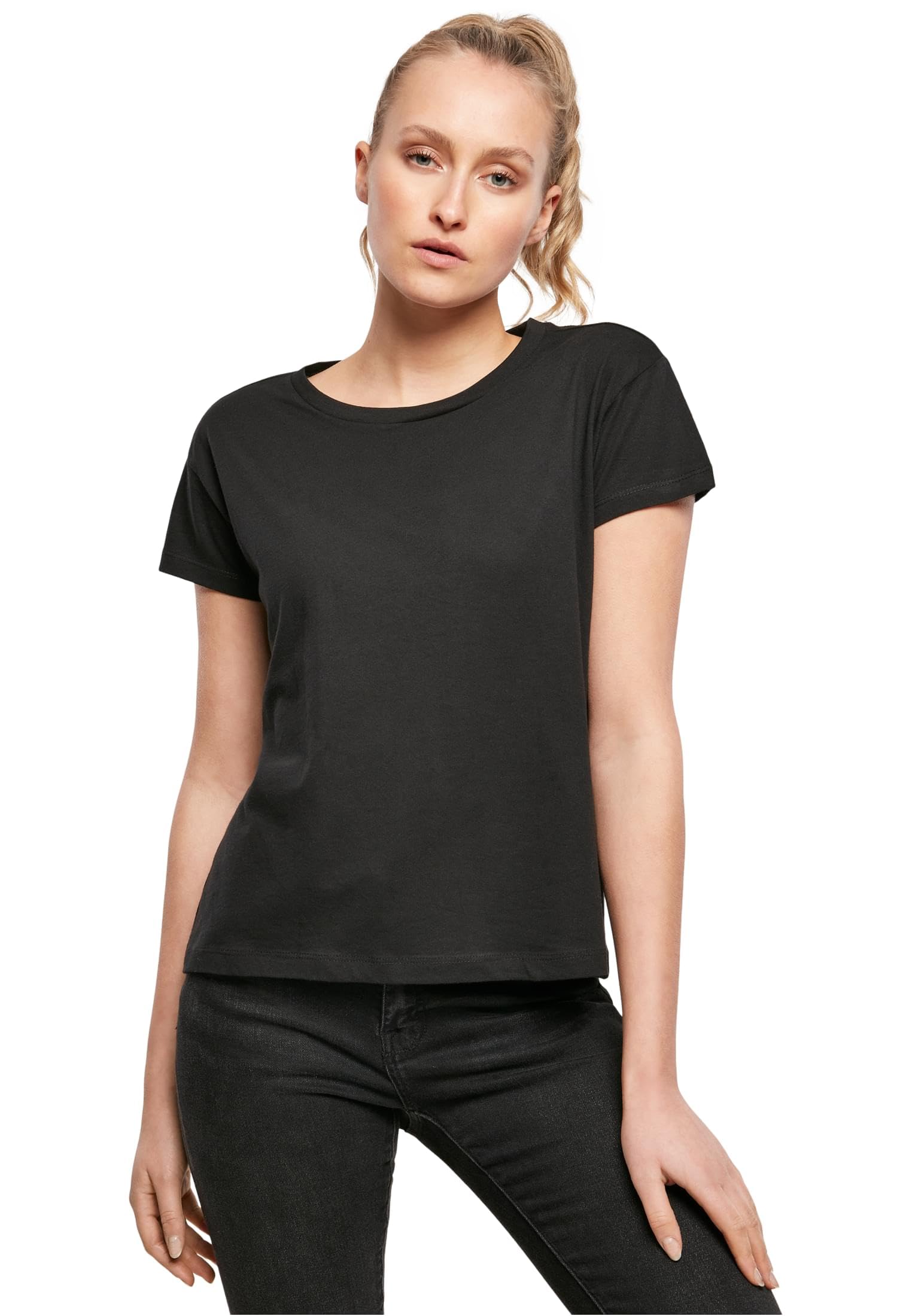 Build Your Brand Women's Ladies Box Tee T-Shirt