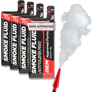 Automotive Smoke Machine 4.4oz Fluid Solution - Starter Size | Thick Smoke | Clean Output | OEM Approved for EVAP Leak, Vacuum, Exhaust, Turbo, Super Chargers, Fuel &amp; Intake and More[Not for Ventus]